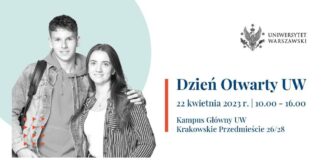 plakat Dni Otwarte Uniwersytet Warszawski